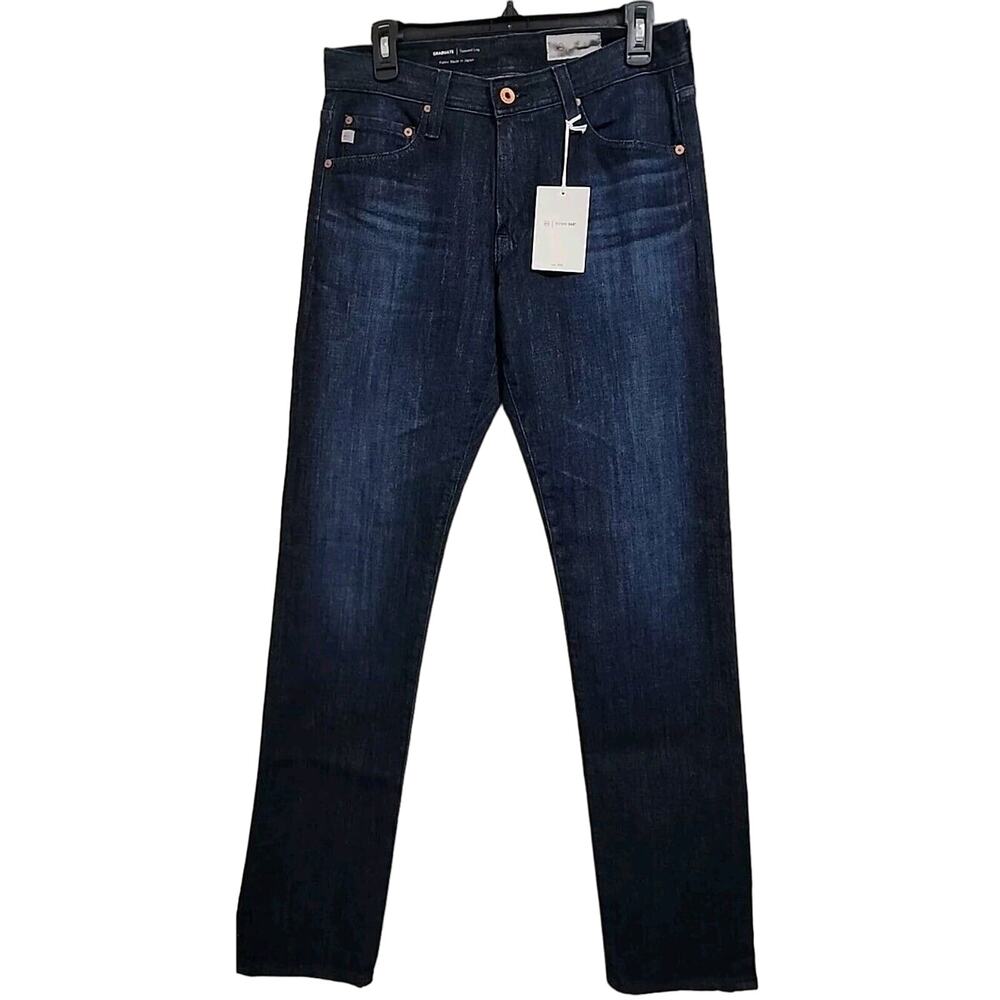 Adriano Goldschmied Mens The Graduate Tailored Leg Blue Denim Stretch Jeans 29